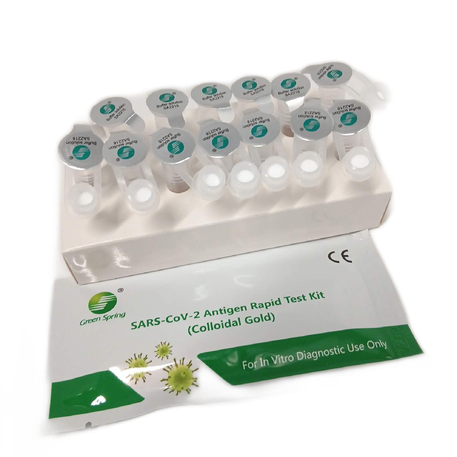 Greenspring 4in1 Lolli/Nasal/Spucktest Speicheltest Corona Schnelltest Laientest