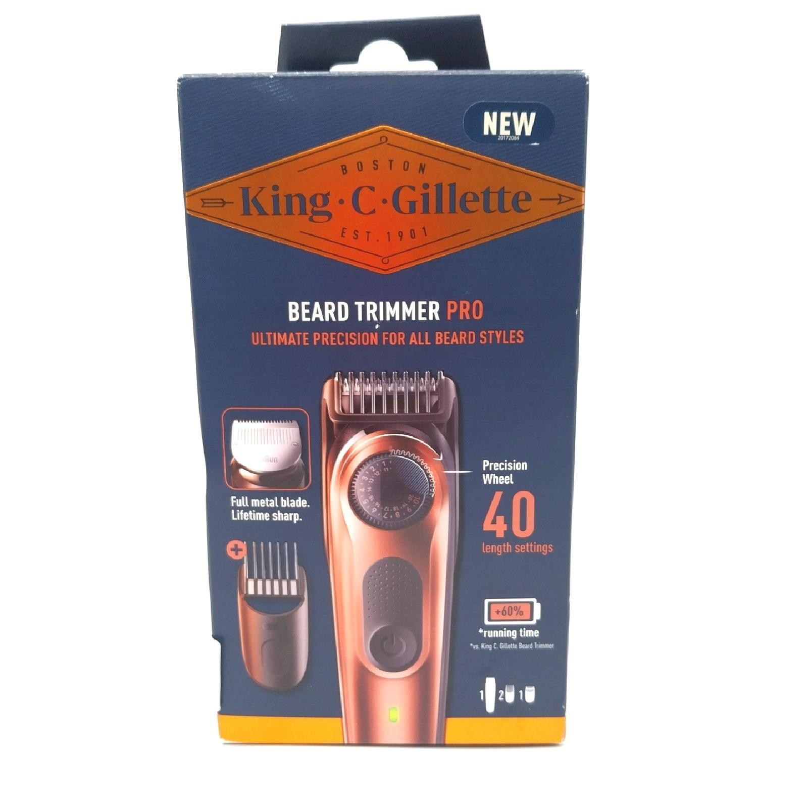 Gillette Bartschneider Bartpflege King C Pro Präzisionsrasur einfach sauber trimmen Bartpflegegerät