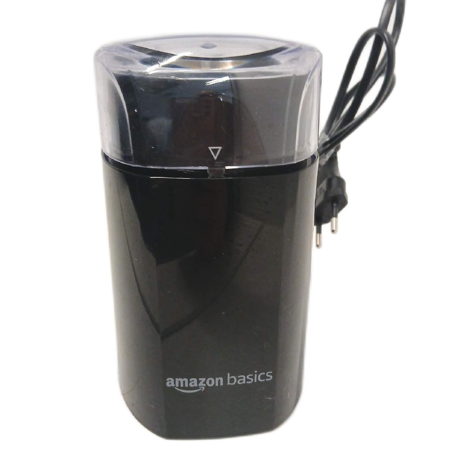 Amazon Basics Kaffeemühle Elektrogerät Küchenmaschine Schwarz Mahlfunktion für Kaffeebohnen hochwertig praktisch zuverlässig