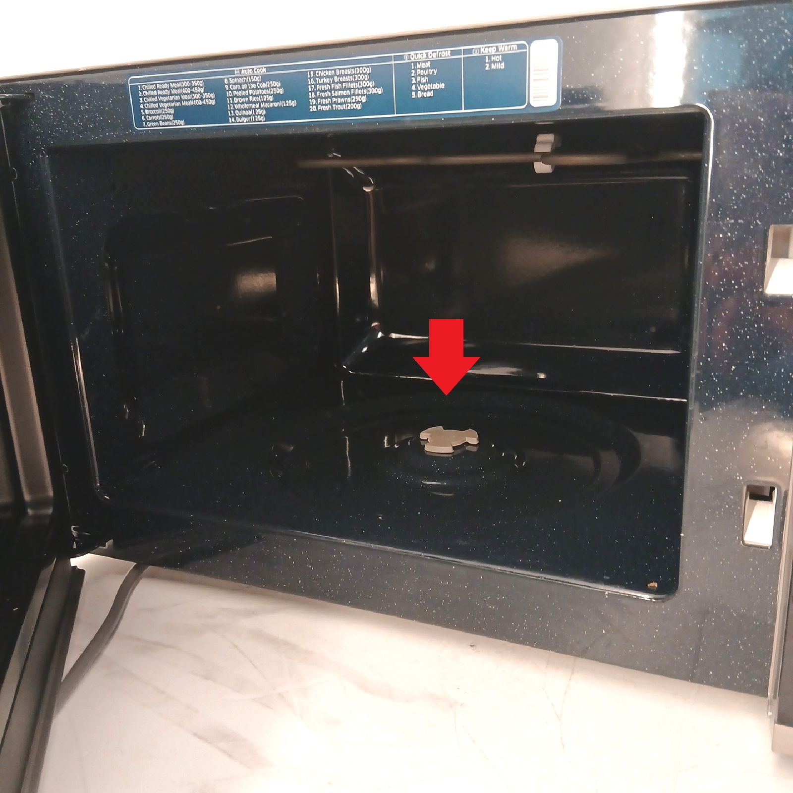 Samsung MW3500K Mikrowelle MG2AK3515ASEG Grill 800 W 23 L Garrau - Unvollständig