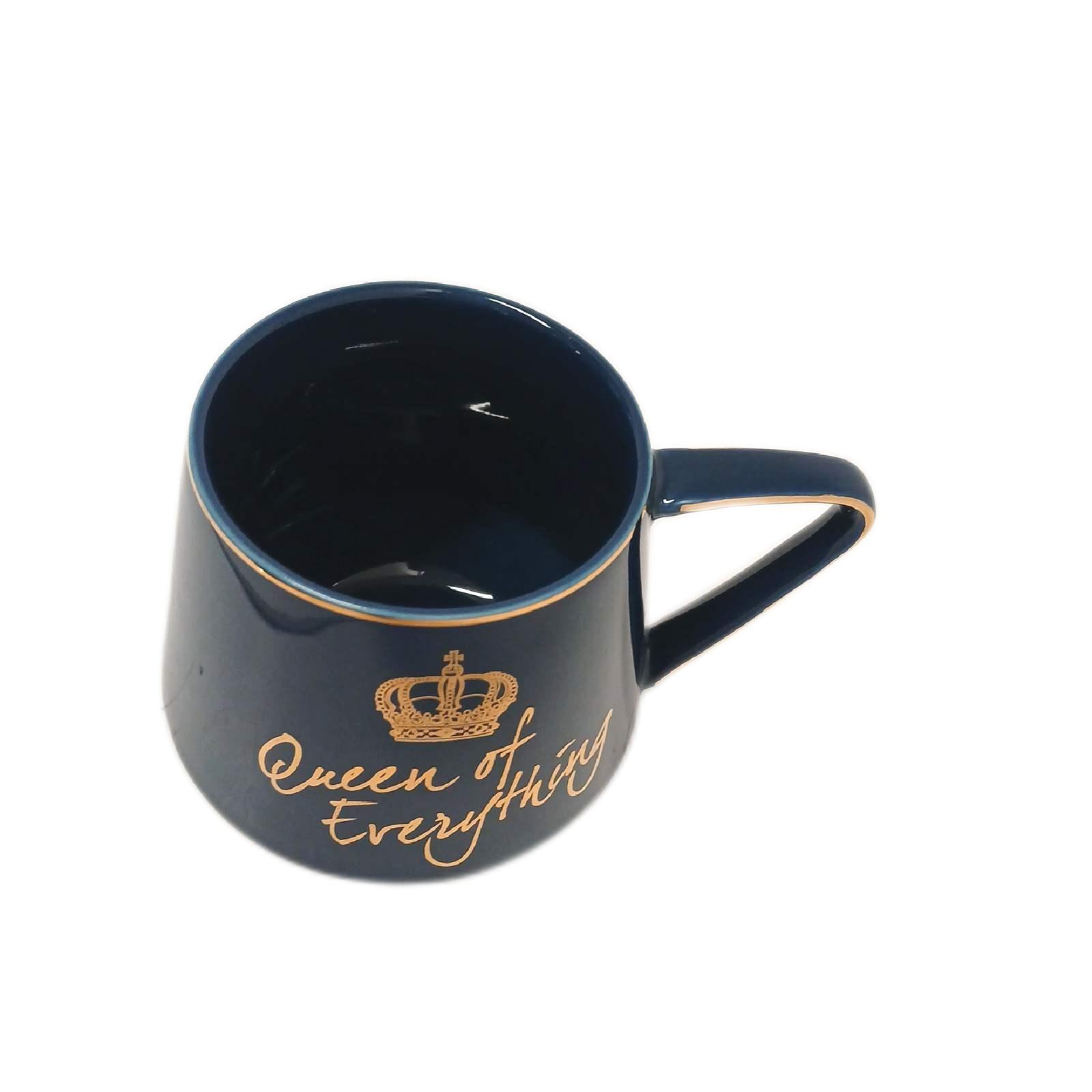 Tasse mit Krone 300ml Kaffeetasse Keramik Schöne Tassen Teetasse - Unvollständig