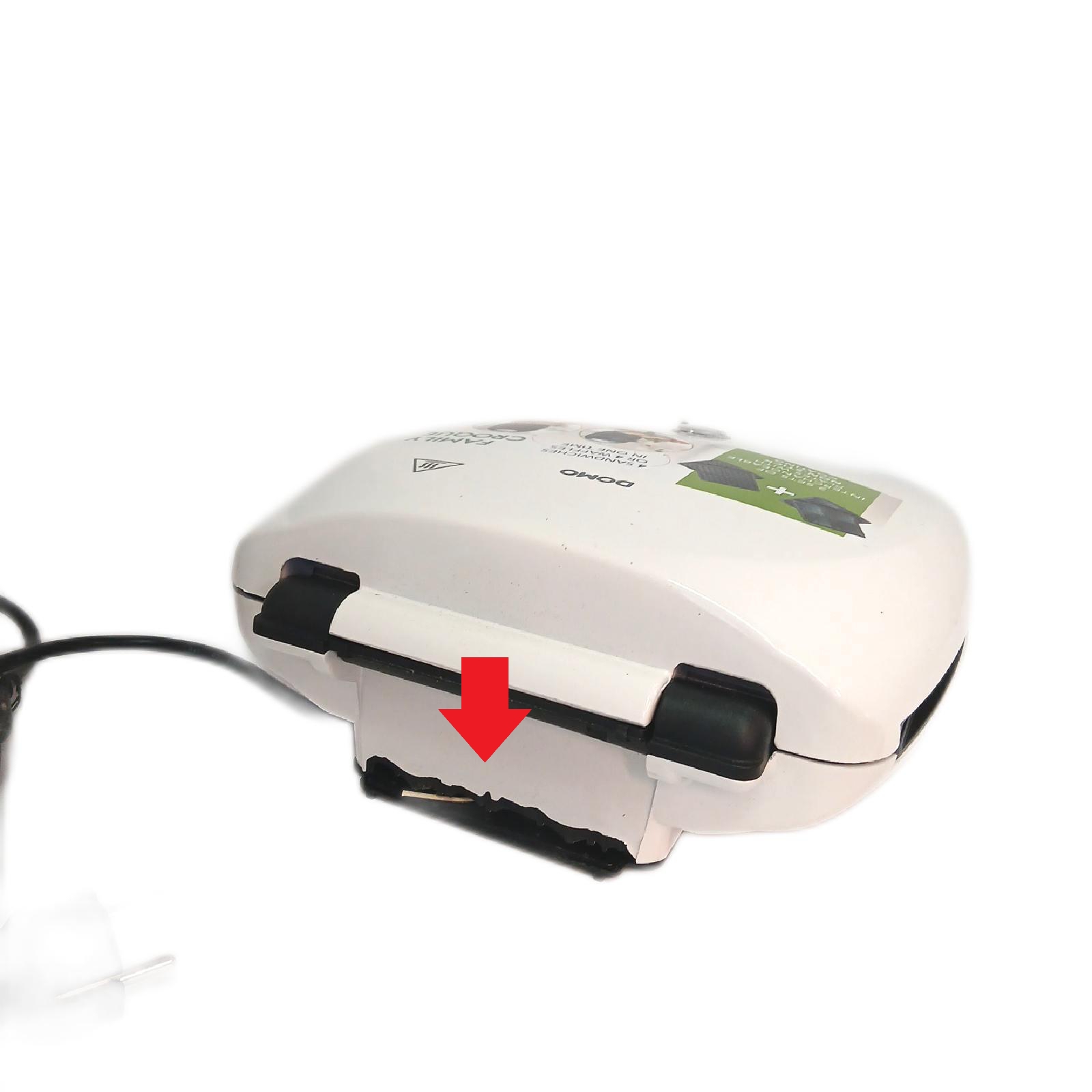2in1 XL Familien Sandwich-Toaster 4 Sandwich Waffelautomat 4 lec - Unvollständig