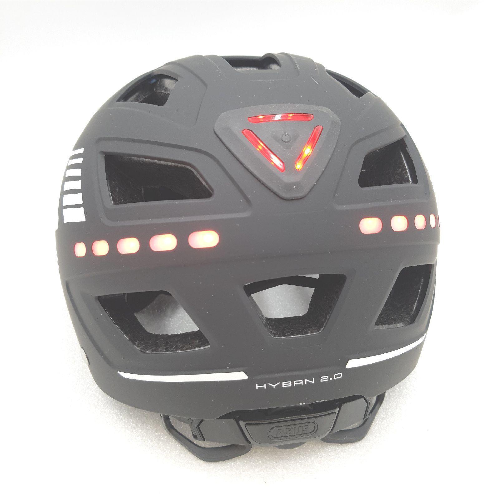 Abus Fahrradhelm Helm Fahrradbekleidung Hyban 2 0 LED Beleuchtung Sicherheit Schutz Outdoor Sport