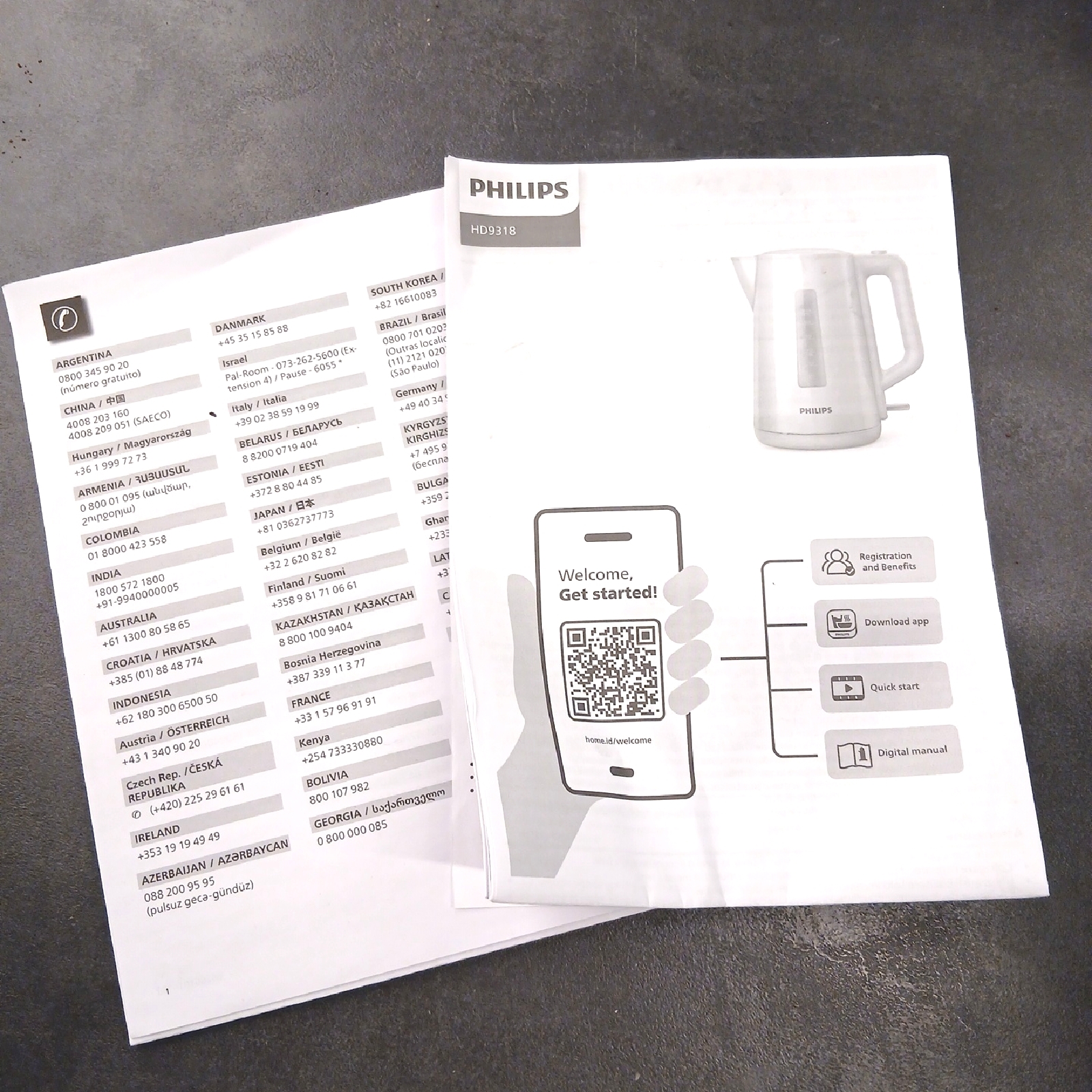 Philips Wasserkocher Haushaltsgeräte HD931820 Series 3000 Energieeffizient Klappdeckel Leuchtanzeige Schwarz
