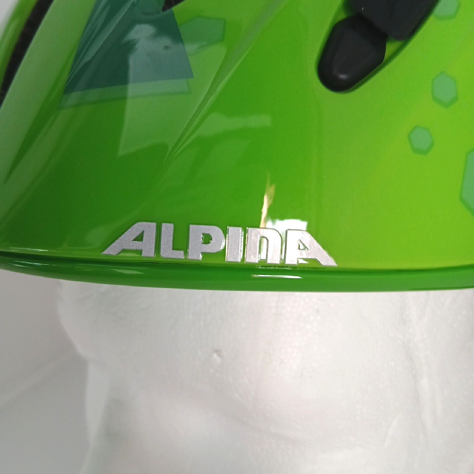 Alpina Fahrradhelm Sicherheit Dino Ximo Flash grün Kinder Radfahrvergnügen Schutz