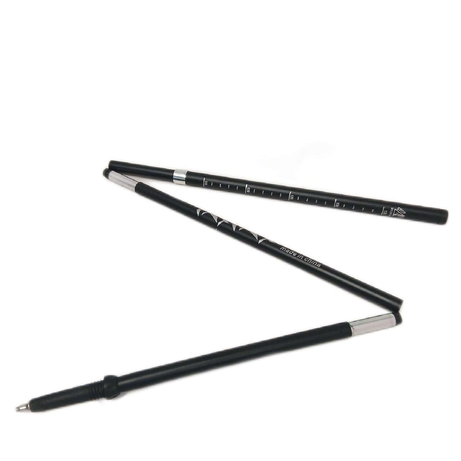 Wanderstock metall,135 cm,schwarz zum Wandern, Nordic Walking, Trekking
