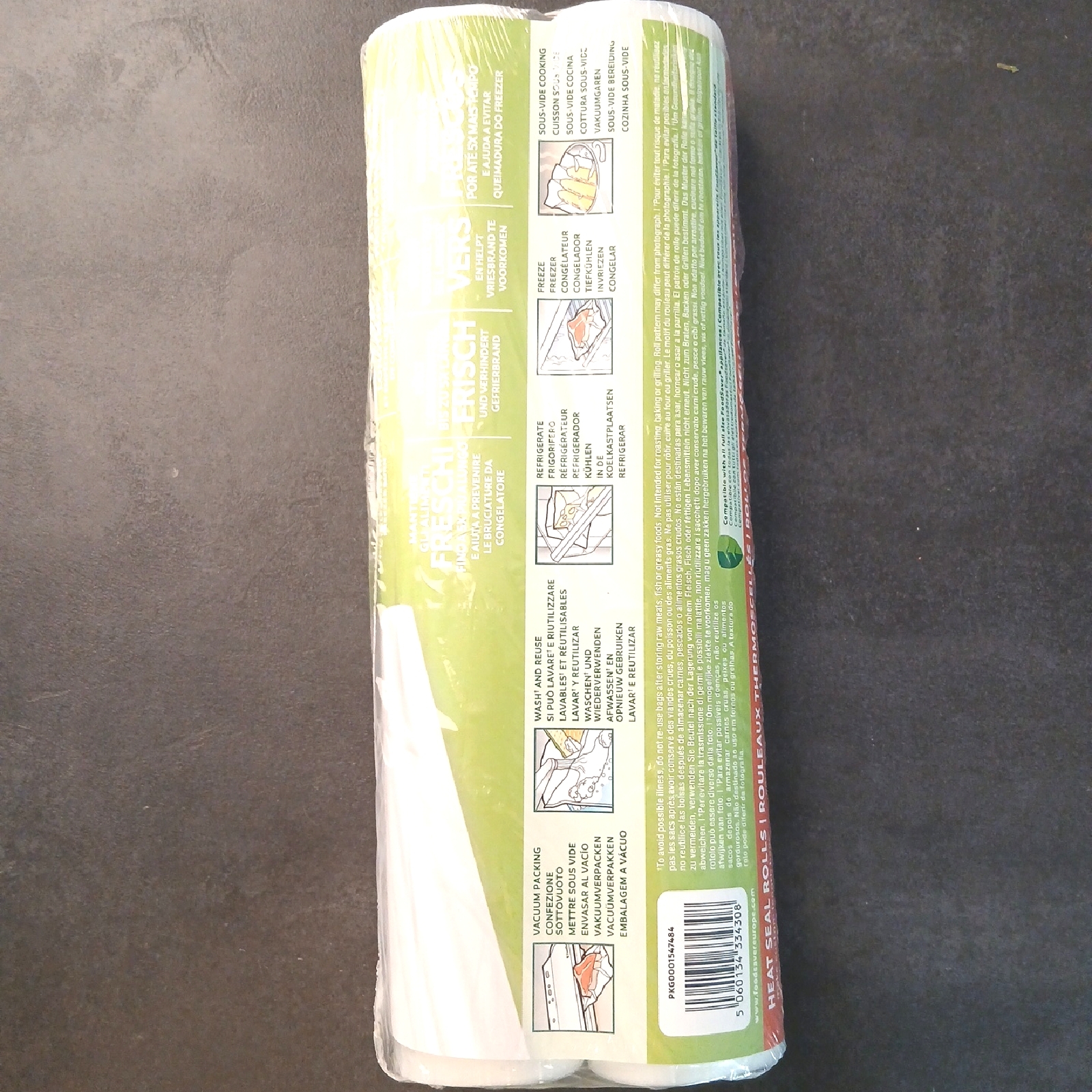 Foodsaver Folienrollen Haushaltsfolie Mega Kit 4 Rollen 28 x 550 cm Frischhaltefunktion
