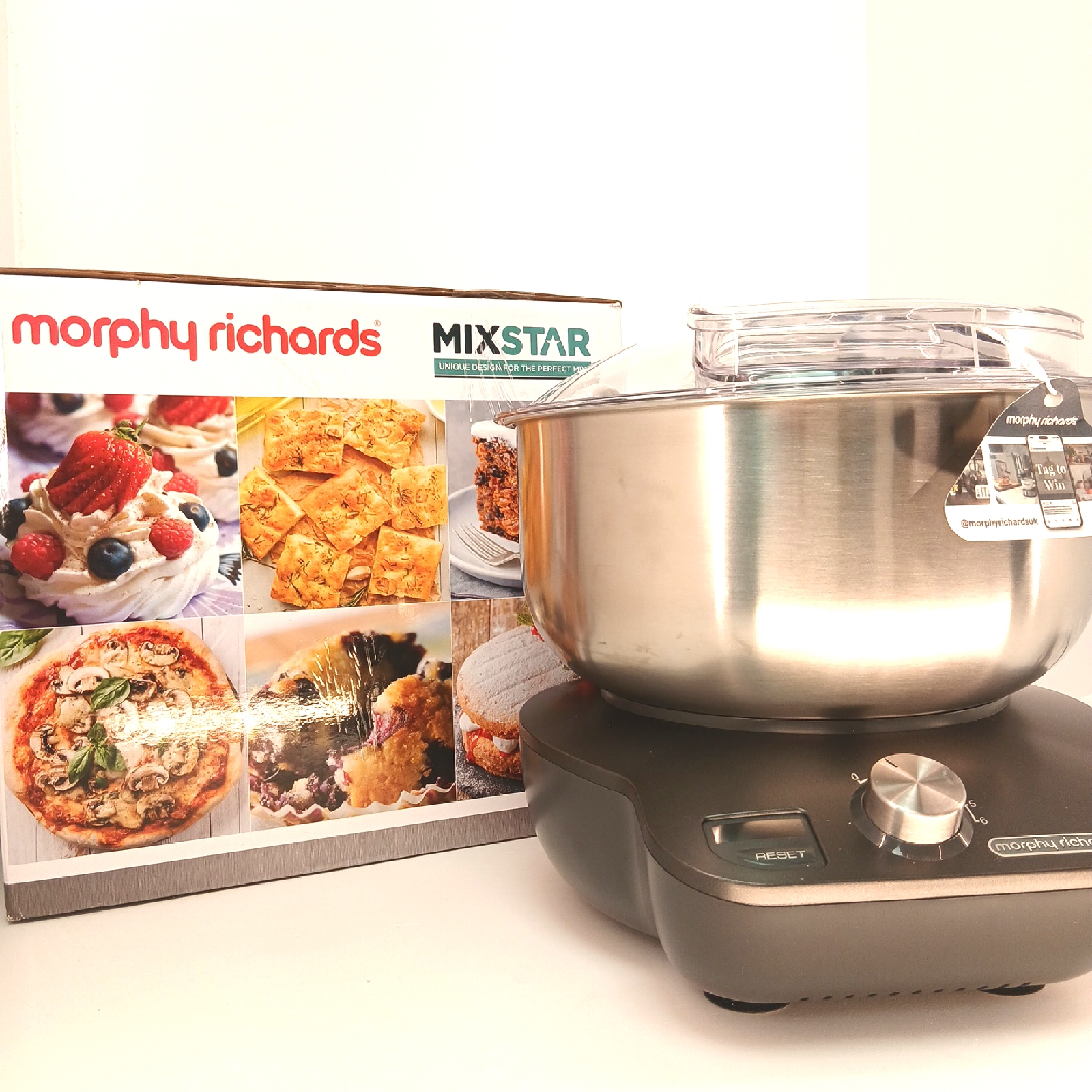 Morphy Richards Standmixer Küchengeräte Kompakt Doppel Rührbesen ideal zum Teig Rühren Kreativ