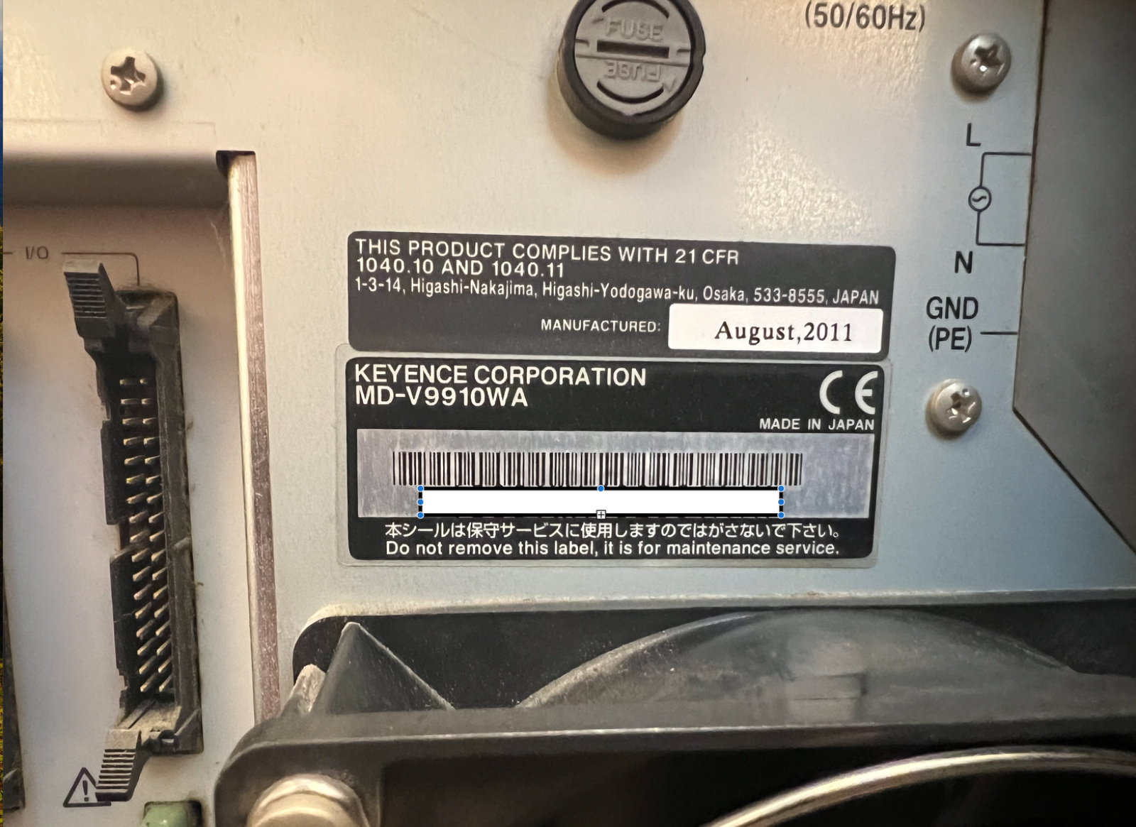 Keyence Laser Markierungsgeräte MD V9900WA Präzision Effiziente Teilebeschriftung für Industrie