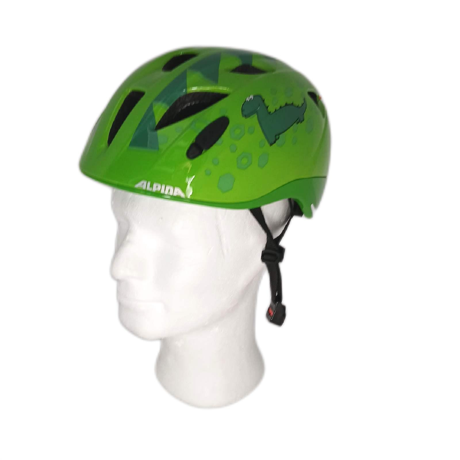 Alpina Fahrradhelm Sicherheit Dino Ximo Flash grün Kinder Radfahrvergnügen Schutz