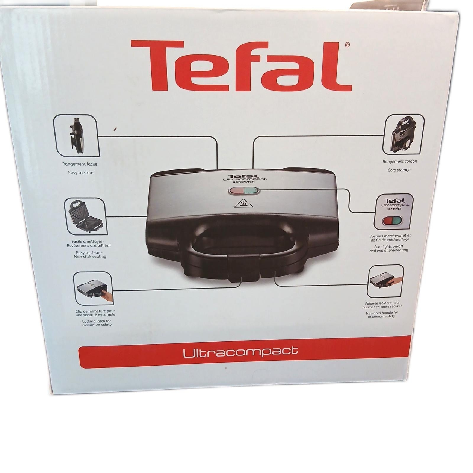Tefal Sandwichmaker Küchengeräte Dreiecks Sandwiches Antihaftplatten schnelles Erwärmen