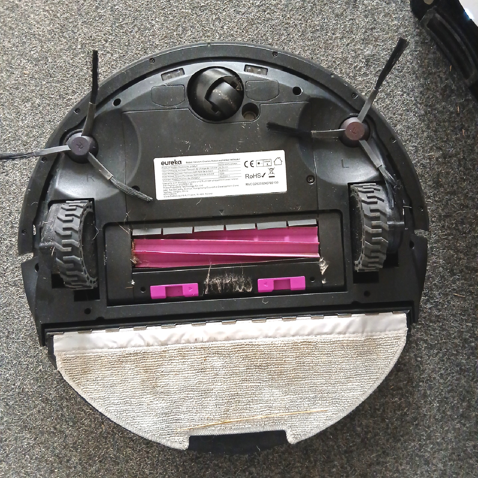 EUREKA E20 Plus Saug- Wischroboter beutelloser Multi-Zyklon Absa - Unvollständig