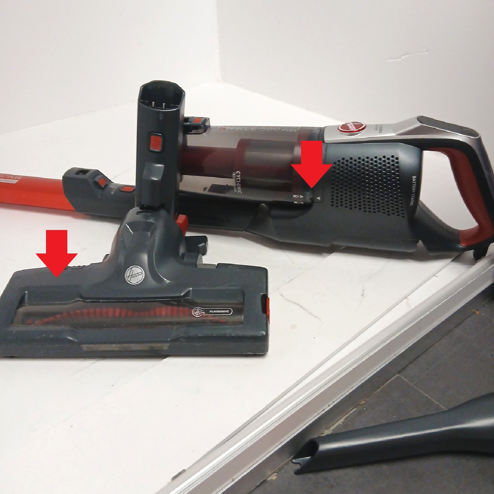 Hoover H-FREE 500 PLUS ALL FLOORS PETS Akku-Staubsauger 2-in-1 l - Unvollständig