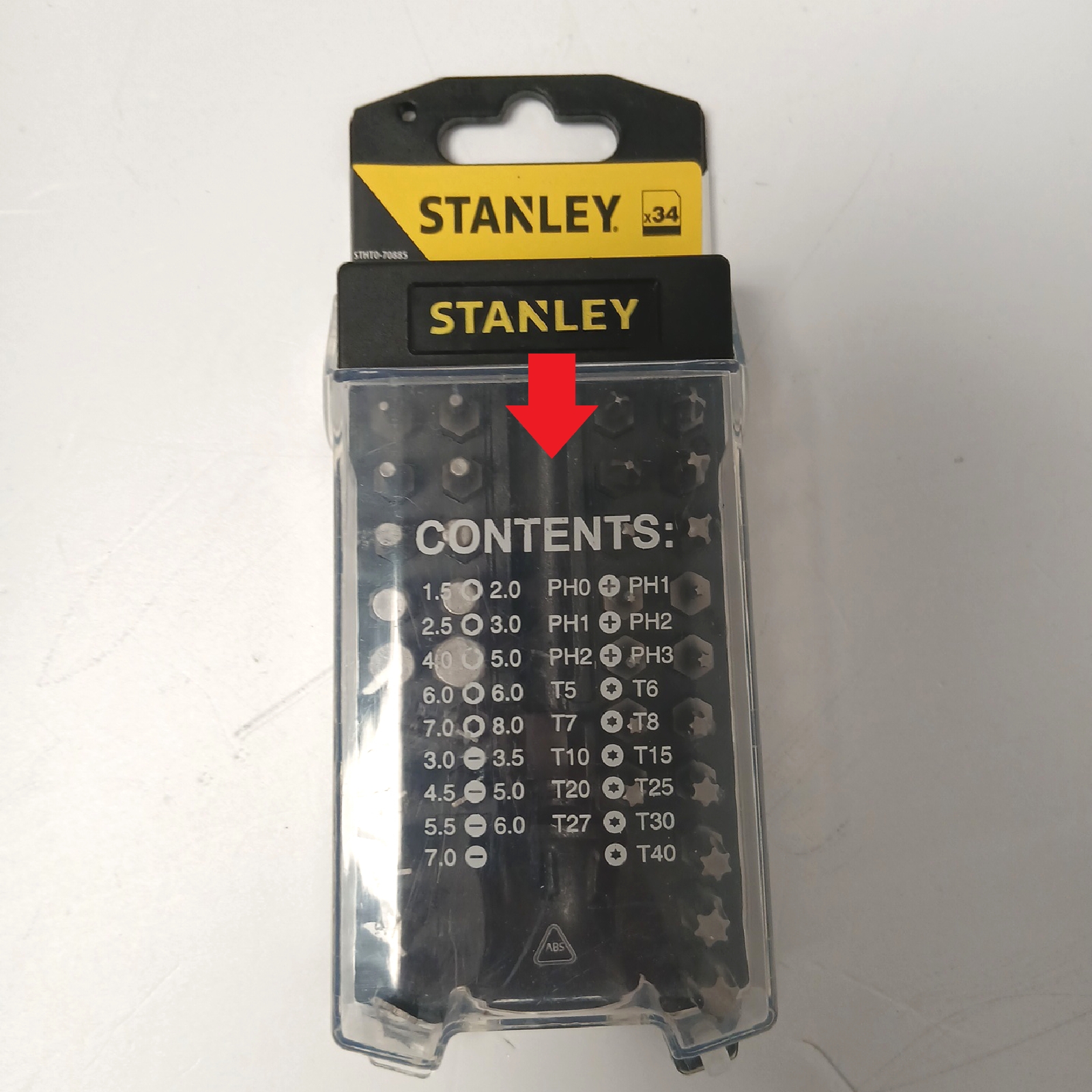Stanley Schraubendreher Set Handwerkzeug Multibit 34 teilig Vielseitigkeit robust langlebig