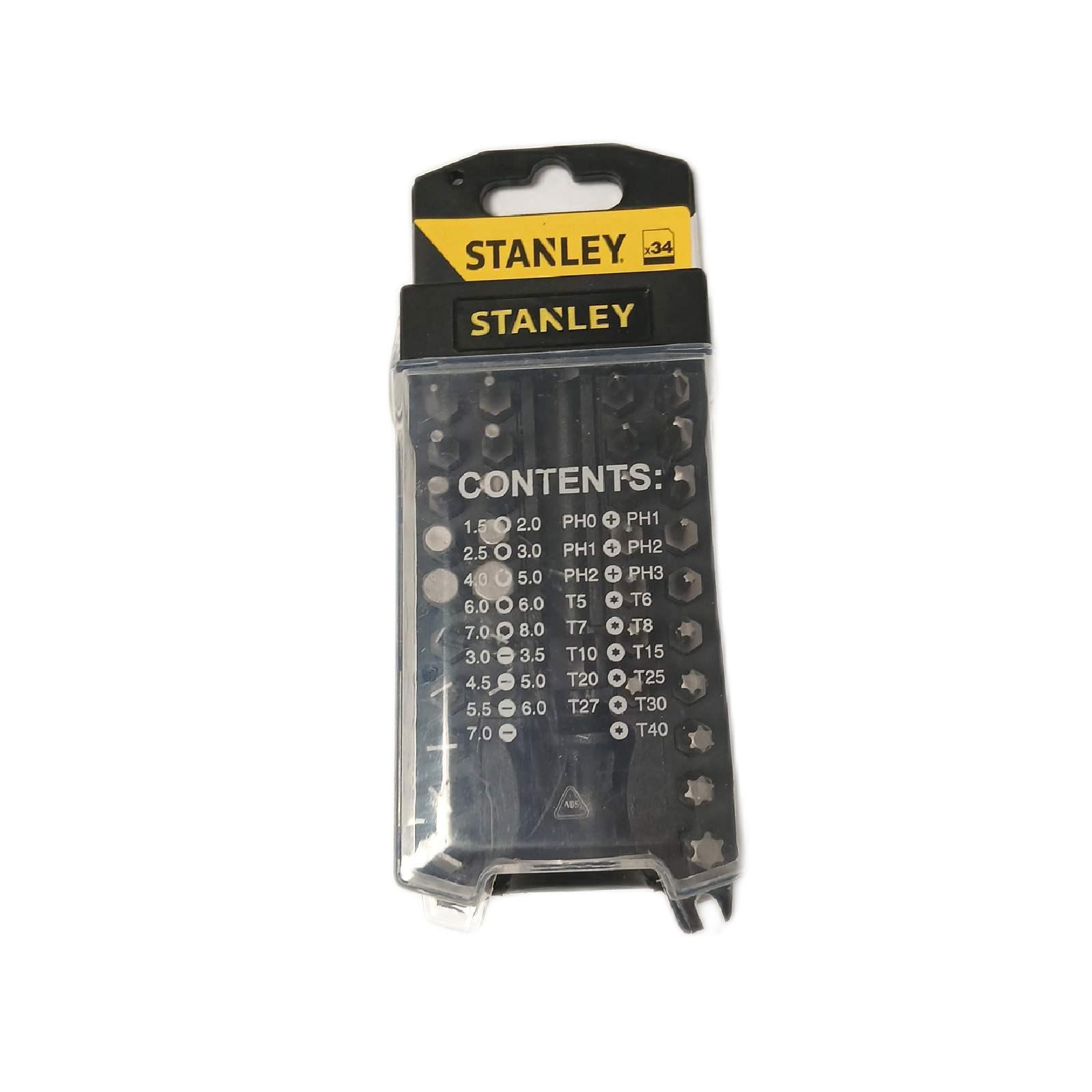 Stanley Schraubendreher Set Handwerkzeug Multibit 34 teilig Vielseitigkeit robust langlebig