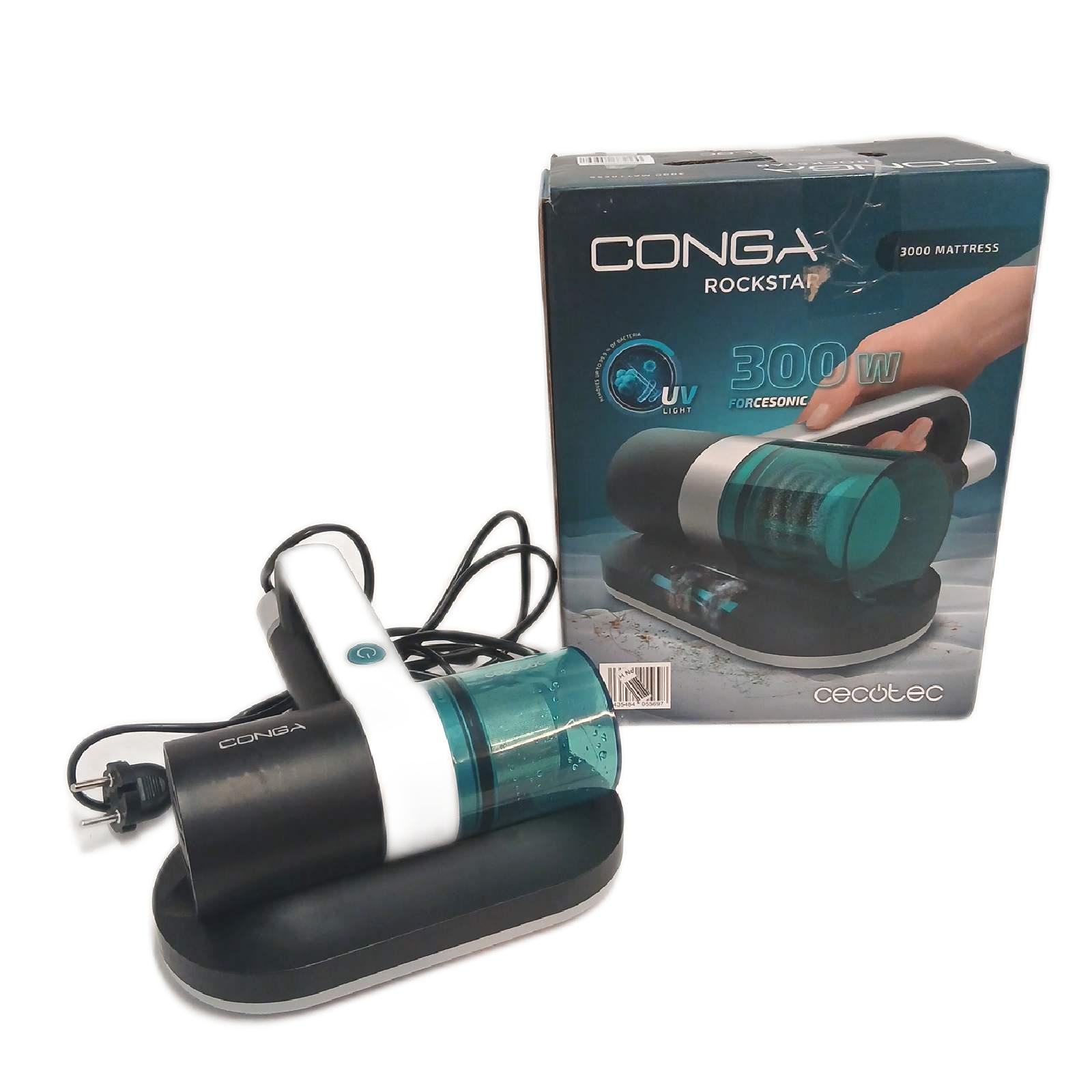 Cecotec Handstaubsauger Matratzen und Polster Conga Rockstar 3000 Essential UV Licht Technik Motorbürste Reinigungskraft